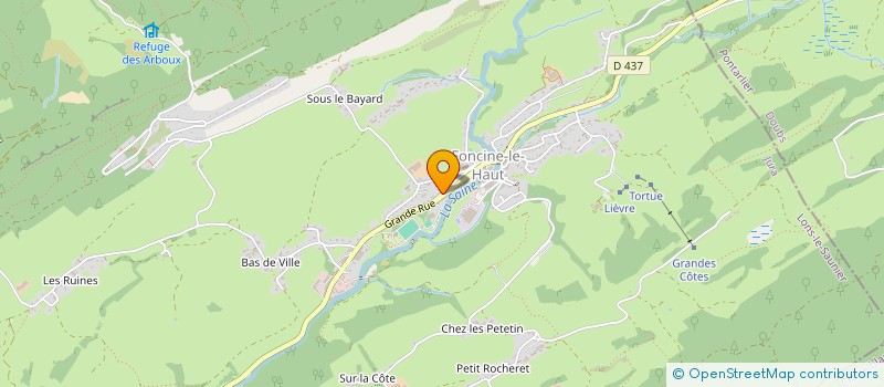 localisation de l'entreprise SOCIETE CIVILE IMMOBILIERE LE CARRE  FONCINE-LE-HAUT