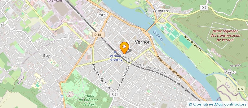 localisation de l'entreprise SOCIETE CIVILE IMMOBILIERE LE CARRE DES ARTISTES à VERNON