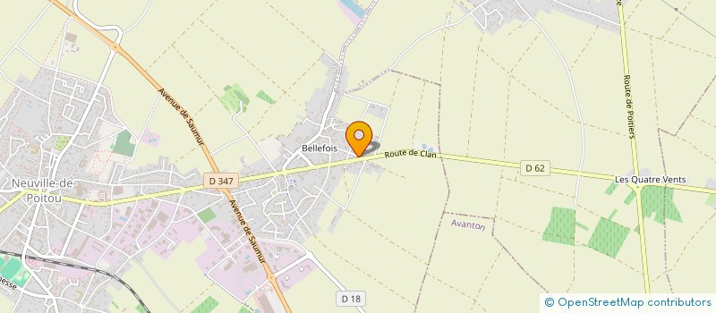 localisation de l'entreprise SOCIETE CIVILE IMMOBILIERE LE CHENE VERT  NEUVILLE-DE-POITOU