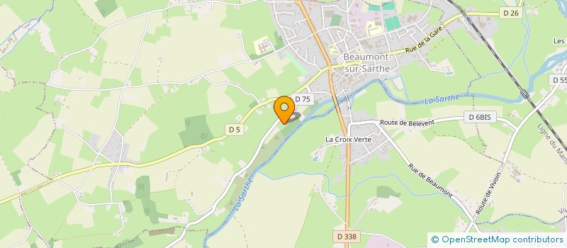 localisation de l'entreprise SOCIETE CIVILE IMMOBILIERE LE CLOS BERRY  BEAUMONT-SUR-SARTHE