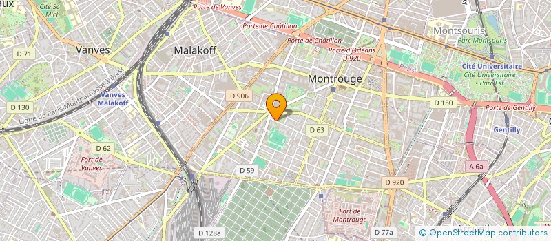 localisation de l'entreprise SOCIETE CIVILE IMMOBILIERE LE CLOS CANAILLE  MONTROUGE