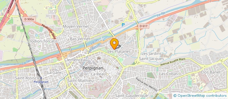 localisation de l'entreprise SOCIETE CIVILE IMMOBILIERE LE CLOS DE L'ORANGERAIE  PERPIGNAN