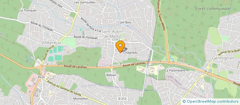 localisation de l'entreprise SOCIETE CIVILE IMMOBILIERE LE COSY  SAINT AUBIN DE MEDOC