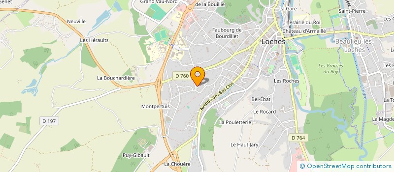 localisation de l'entreprise SOCIETE CIVILE IMMOBILIERE LE COTEAU DU ROI  LOCHES