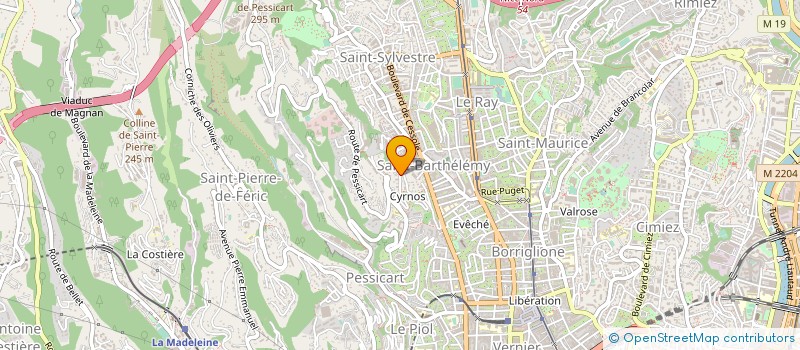 localisation de l'entreprise SOCIETE CIVILE IMMOBILIERE LE CYRNOS à NICE