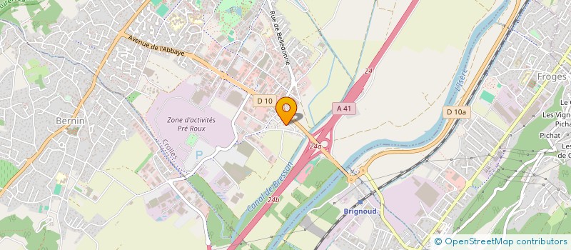 localisation de l'entreprise SOCIETE CIVILE IMMOBILIERE LE JADE  CROLLES