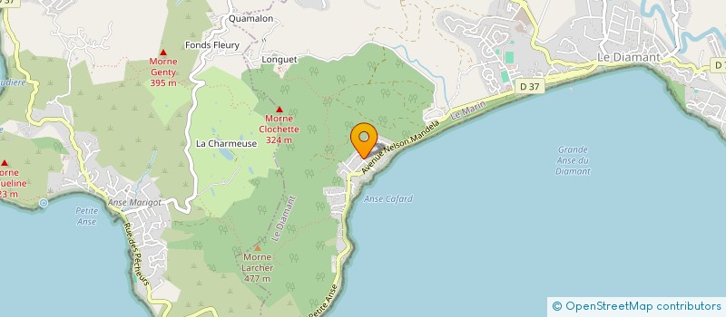 localisation de l'entreprise SOCIETE CIVILE IMMOBILIERE LE JARDIN DE L'OCEAN  LE DIAMANT