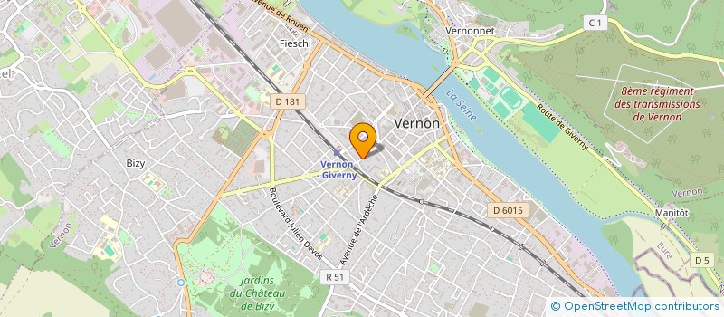 localisation de l'entreprise SOCIETE CIVILE IMMOBILIERE LE JARDIN DES CAPUCINS à VERNON