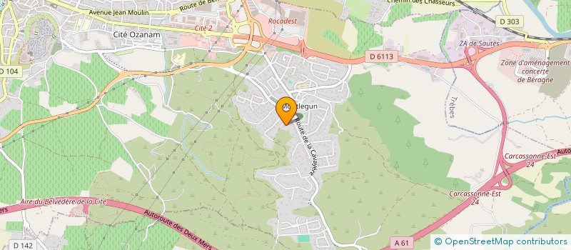 localisation de l'entreprise SOCIETE CIVILE IMMOBILIERE LE KAZOT à CARCASSONNE