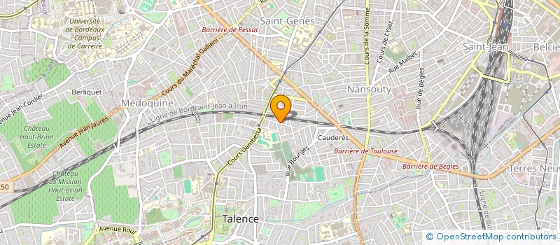 localisation de l'entreprise SOCIETE CIVILE IMMOBILIERE LE LABO DE TES MOTS  TALENCE