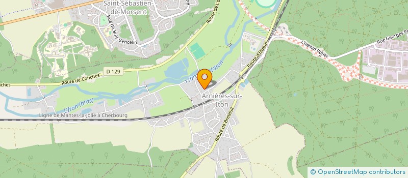 localisation de l'entreprise SOCIETE CIVILE IMMOBILIERE LE MESNIL  ARNIERES-SUR-ITON