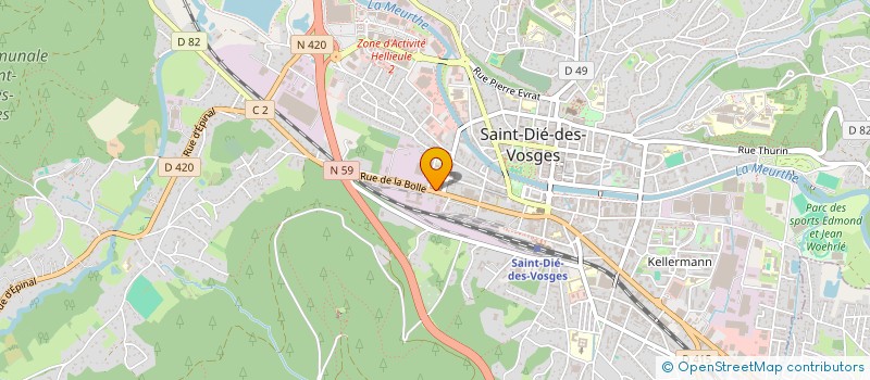 localisation de l'entreprise SOCIETE CIVILE IMMOBILIERE LE MONT GORAT à SAINT-DIE-DES-VOSGES