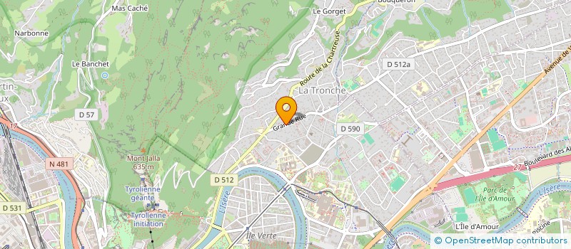 localisation de l'entreprise SOCIETE CIVILE IMMOBILIERE LE MONT RACHAIS  LA TRONCHE