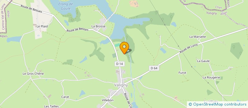 localisation de l'entreprise SOCIETE CIVILE IMMOBILIERE LE MOULINS DES CHAMPS  VALIGNY