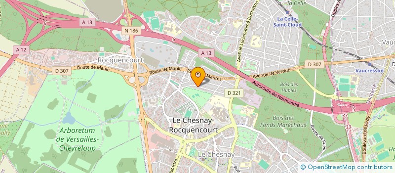 localisation de l'entreprise SOCIETE CIVILE IMMOBILIERE LE MOULLEAU  LE CHESNAY-ROCQUENCOURT