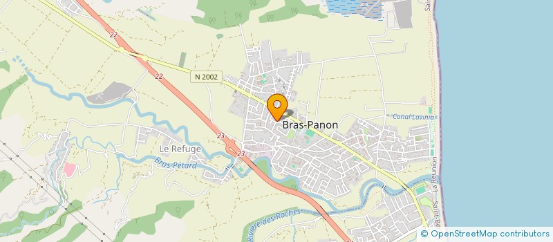 localisation de l'entreprise SOCIETE CIVILE IMMOBILIERE LE NIRINA  BRAS-PANON