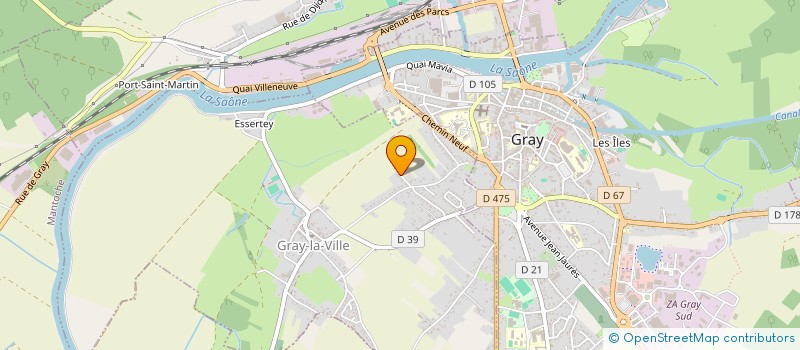 localisation de l'entreprise SOCIETE CIVILE IMMOBILIERE LE PALAIS  GRAY-LA-VILLE