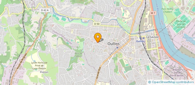 localisation de l'entreprise SOCIETE CIVILE IMMOBILIERE LE PALMIER  OULLINS-PIERRE-BENITE