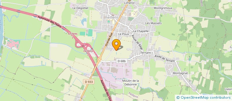 localisation de l'entreprise SOCIETE CIVILE IMMOBILIERE LE PARADIS  FEILLENS