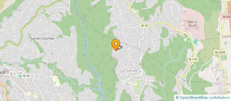 localisation de l'entreprise SOCIETE CIVILE IMMOBILIERE LE PARADIS PROCAN  LA GAUDE