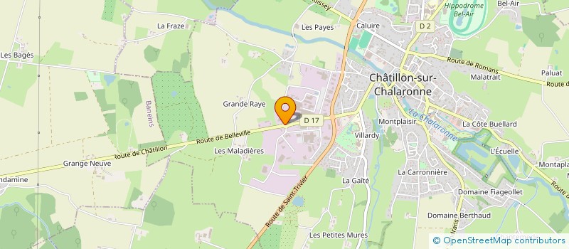 localisation de l'entreprise SOCIETE CIVILE IMMOBILIERE LE PARC  CHATILLON-SUR-CHALARONNE