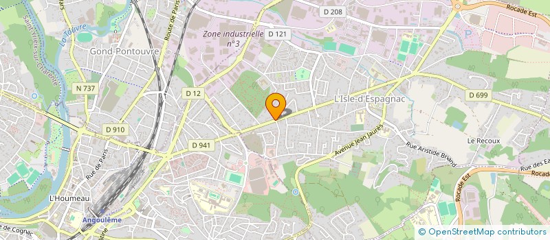 localisation de l'entreprise SOCIETE CIVILE IMMOBILIERE LE PEN ETIENNE  L'ISLE-D'ESPAGNAC