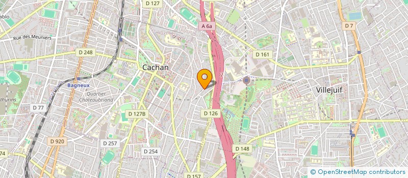 localisation de l'entreprise SOCIETE CIVILE IMMOBILIERE LE POTEAU ROSE  CACHAN