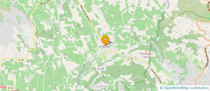 localisation de l'entreprise SOCIETE CIVILE IMMOBILIERE LE PRE  LE CASTELLET