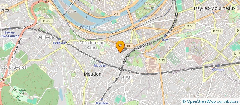 localisation de l'entreprise SOCIETE CIVILE IMMOBILIERE LE VAL  MEUDON