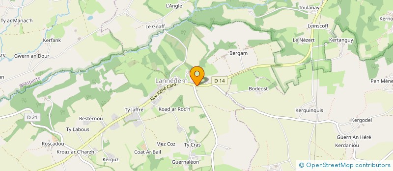 localisation de l'entreprise SOCIETE CIVILE IMMOBILIERE LE VALLOIS  LANNEDERN