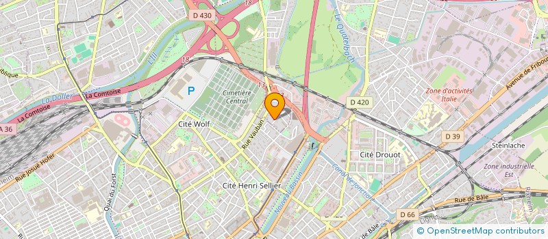 localisation de l'entreprise SOCIETE CIVILE IMMOBILIERE LE VALLON  ILLZACH