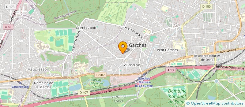 localisation de l'entreprise SOCIETE CIVILE IMMOBILIERE LE VEZIN  GARCHES