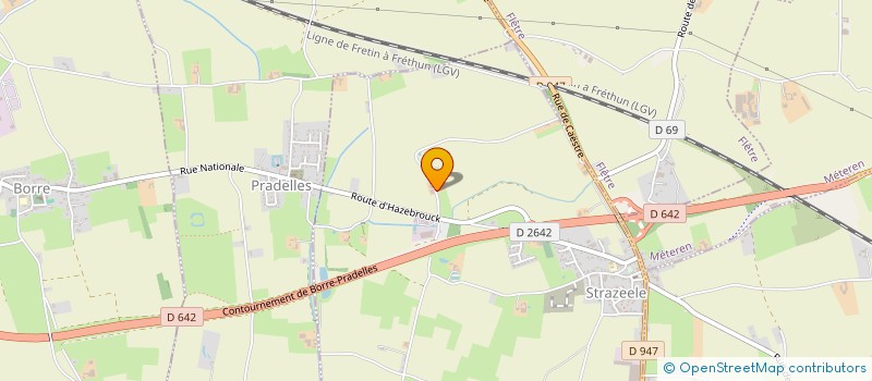 localisation de l'entreprise SOCIETE CIVILE IMMOBILIERE LE VILLAGE DES FLANDRES  STRAZEELE