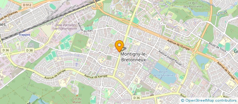 localisation de l'entreprise SOCIETE CIVILE IMMOBILIERE LEONIS  MONTIGNY-LE-BRETONNEUX