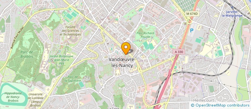 localisation de l'entreprise SOCIETE CIVILE IMMOBILIERE LES 2 M  VANDUVRE-LES-NANCY
