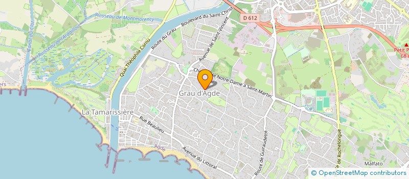 localisation de l'entreprise SOCIETE CIVILE IMMOBILIERE LES 3B  AGDE