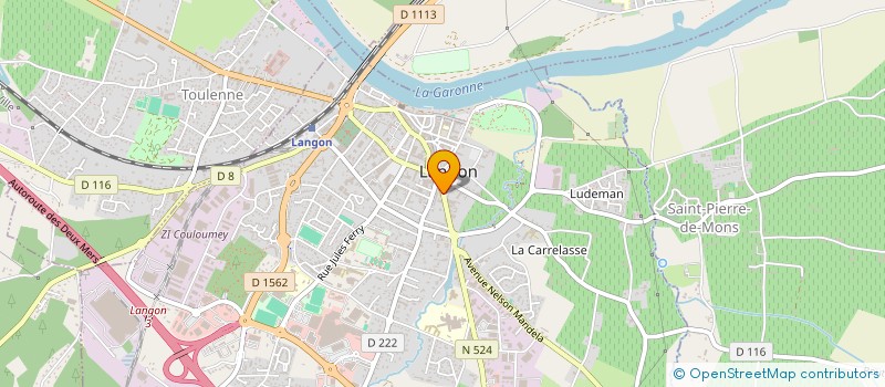localisation de l'entreprise SOCIETE CIVILE IMMOBILIERE LES 3V à LANGON