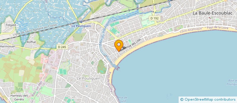 localisation de l'entreprise SOCIETE CIVILE IMMOBILIERE LES 4CP  LA BAULE-ESCOUBLAC