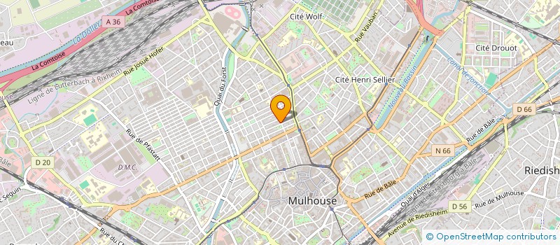 localisation de l'entreprise SOCIETE CIVILE IMMOBILIERE LES ABEILLES à MULHOUSE