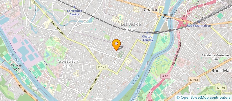 localisation de l'entreprise SOCIETE CIVILE IMMOBILIERE LES ACACIAS DE QUEAUX  CROISSY-SUR-SEINE