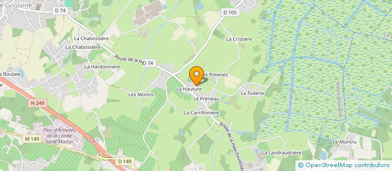 localisation de l'entreprise SOCIETE CIVILE IMMOBILIERE LES AJONCS  HAUTE-GOULAINE