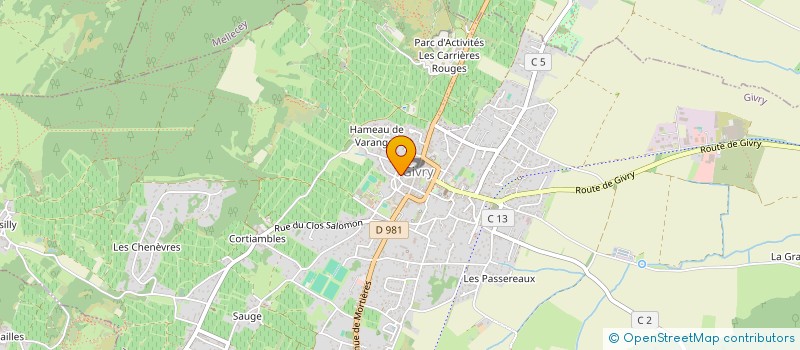 localisation de l'entreprise SOCIETE CIVILE IMMOBILIERE LES ALEXANDRINES  GIVRY