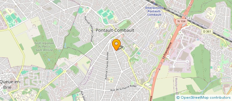 localisation de l'entreprise SOCIETE CIVILE IMMOBILIERE LES BLEUETS à PONTAULT-COMBAULT