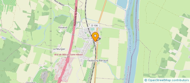 localisation de l'entreprise SOCIETE CIVILE IMMOBILIERE LES CEDRES  SAINT-ALBAIN