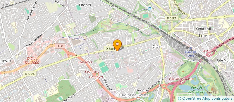 localisation de l'entreprise SOCIETE CIVILE IMMOBILIERE LES CERISIERS  LENS