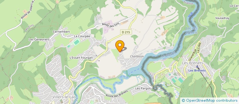 localisation de l'entreprise SOCIETE CIVILE IMMOBILIERE LES CERISIERS  VILLERS-LE-LAC