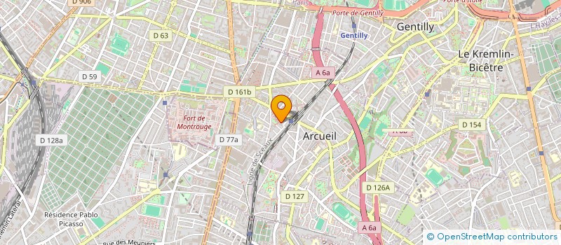localisation de l'entreprise SOCIETE CIVILE IMMOBILIERE LES CHARDONS BLEUS  ARCUEIL