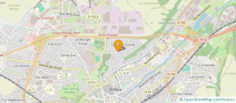 localisation de l'entreprise SOCIETE CIVILE IMMOBILIERE LES CHARMILLES à DREUX