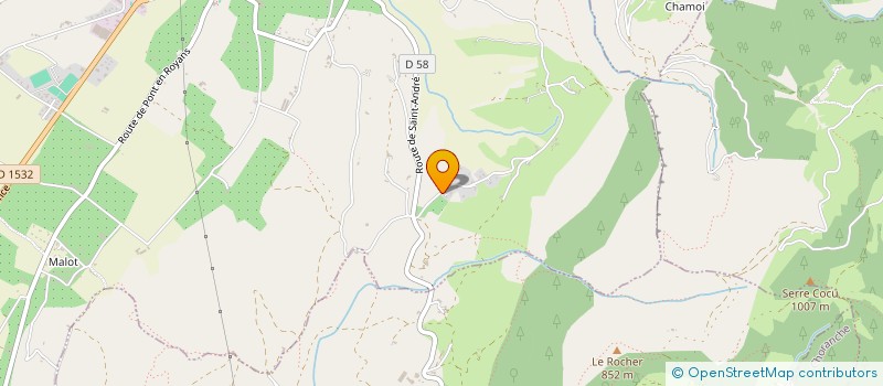 localisation de l'entreprise SOCIETE CIVILE IMMOBILIERE LES CHOUCAS  SAINT-ROMANS