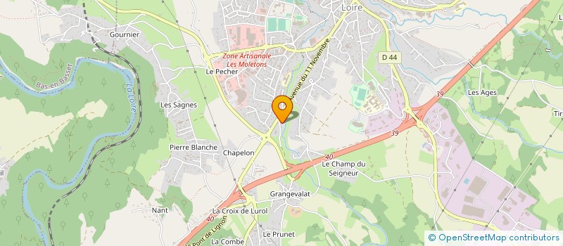 localisation de l'entreprise SOCIETE CIVILE IMMOBILIERE LES CINQ H-IMMO  AUREC-SUR-LOIRE